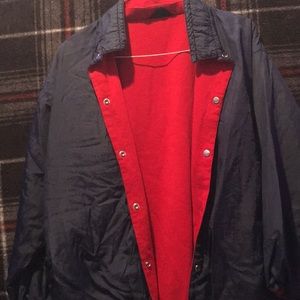 Men’s large 80’s vintage reversible windbreaker